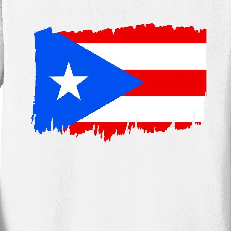 Boricua | Cute Pr Puerto Rican Pride Nuyorican Flag Ladies Rico Kids Long Sleeve Shirt