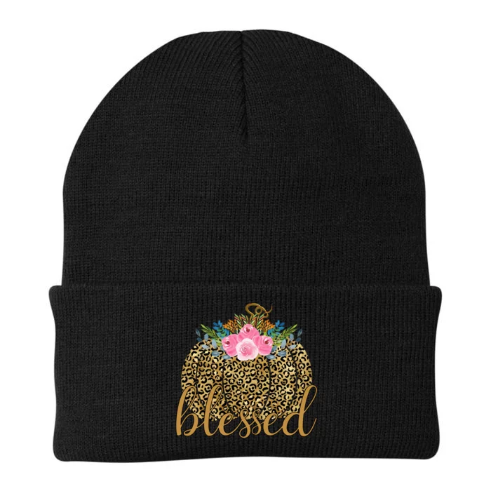 Blessed Cheetah Pumpkin October Knit Cap Winter Beanie