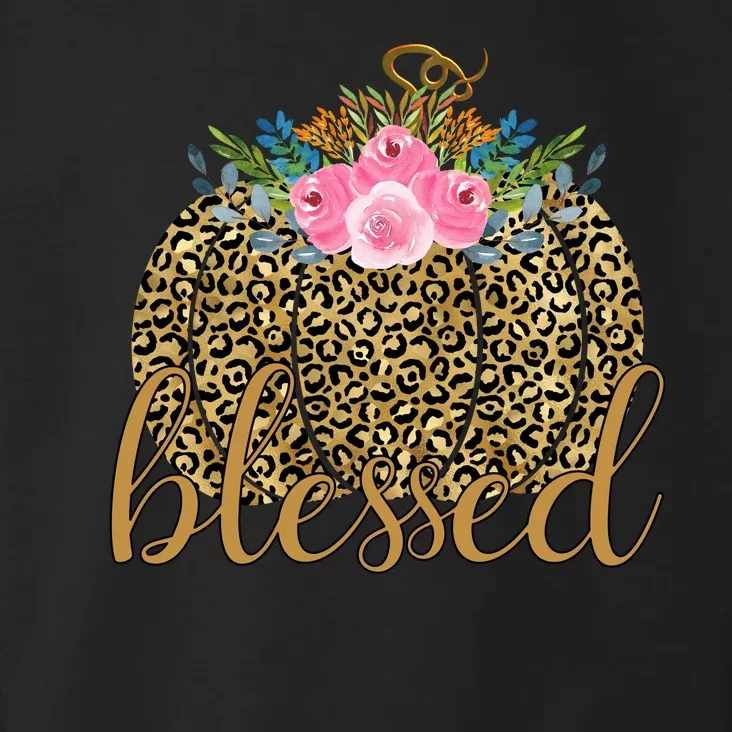 Blessed Cheetah Pumpkin October Toddler Hoodie