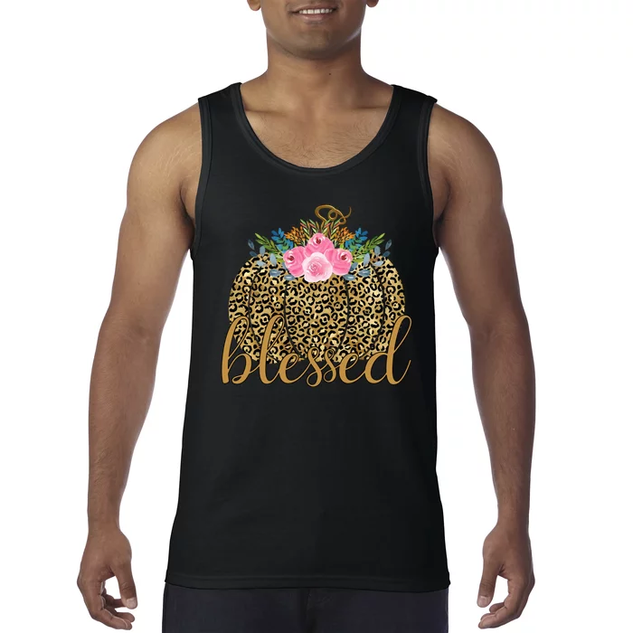 Blessed Cheetah Pumpkin October Tank Top