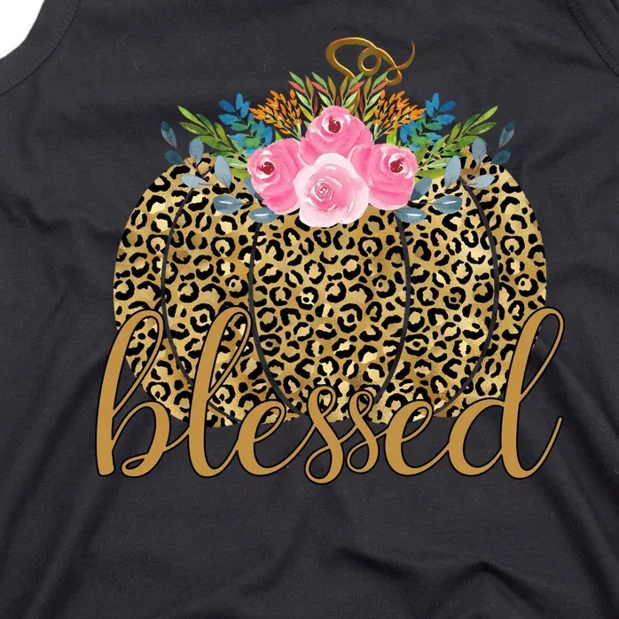 Blessed Cheetah Pumpkin October Tank Top