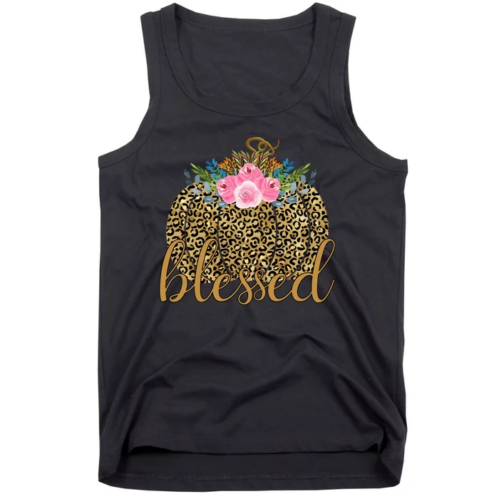 Blessed Cheetah Pumpkin October Tank Top