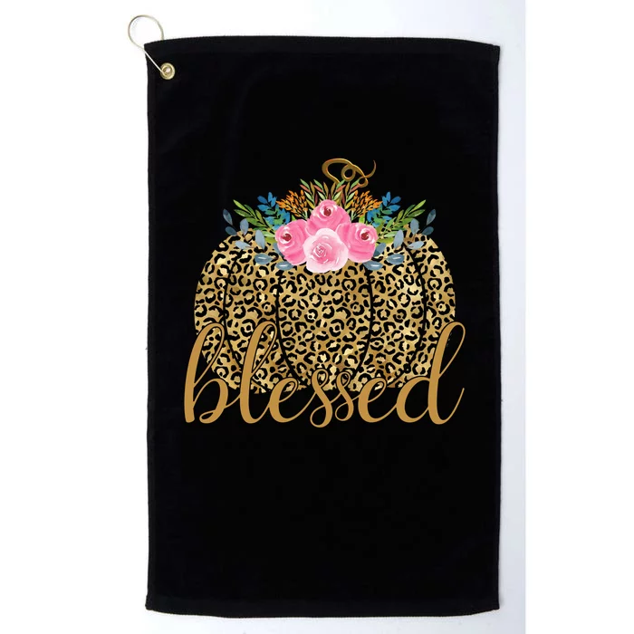 Blessed Cheetah Pumpkin October Platinum Collection Golf Towel