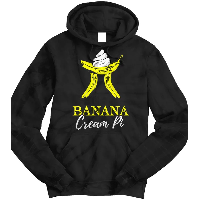 Banana Cream Pie Funny Pi Day Pun Math Symbol 3.14 March 14 Tie Dye Hoodie