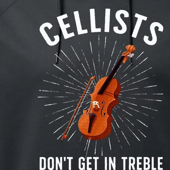 Best Cello Player Cello Lover Cellist Performance Fleece Hoodie