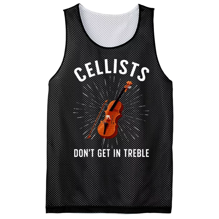 Best Cello Player Cello Lover Cellist Mesh Reversible Basketball Jersey Tank