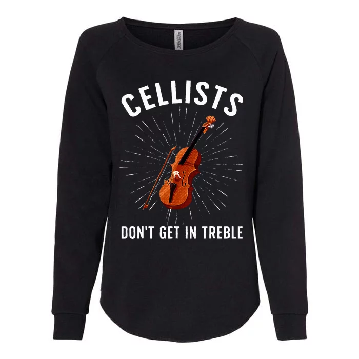 Best Cello Player Cello Lover Cellist Womens California Wash Sweatshirt