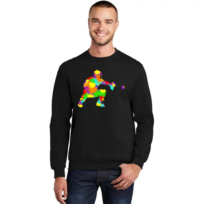 Baseball Catcher Player Tall Sweatshirt