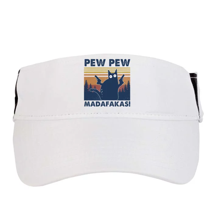 Black Cat Pew Pew Madafakas Adult Drive Performance Visor