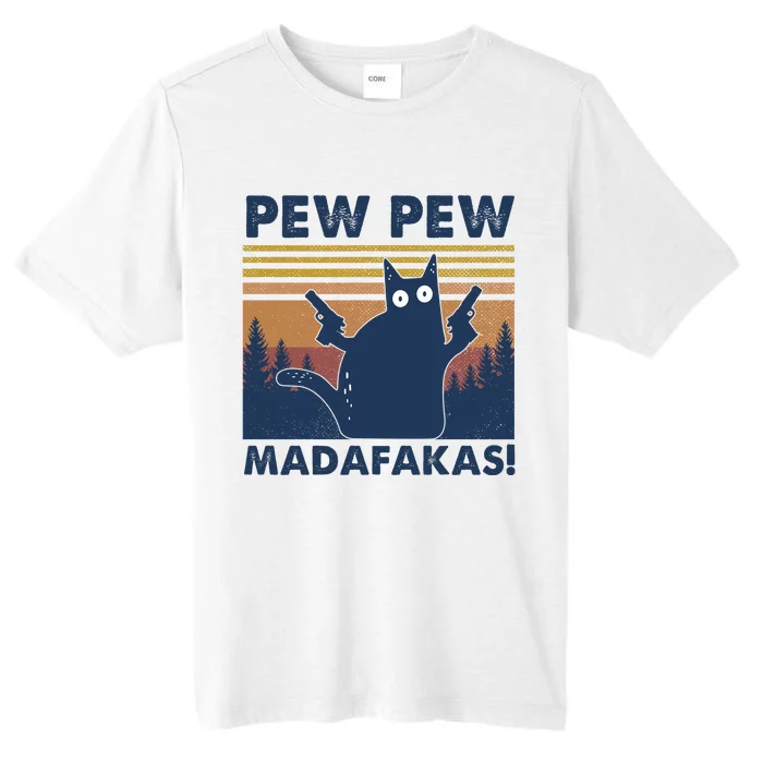 Black Cat Pew Pew Madafakas ChromaSoft Performance T-Shirt