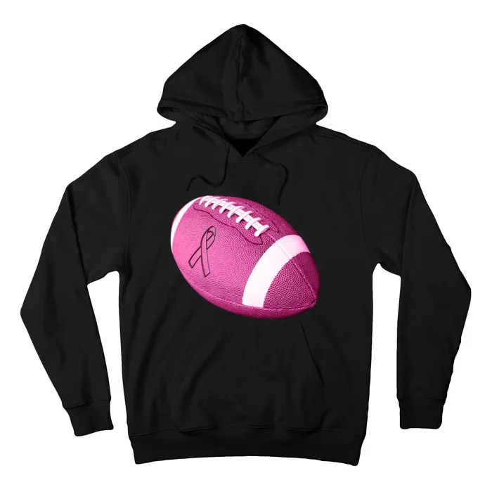 Breast Cancer Pink Football Hoodie