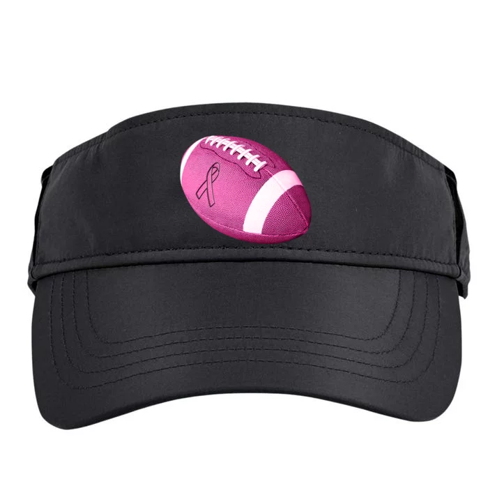 Breast Cancer Pink Football Adult Drive Performance Visor