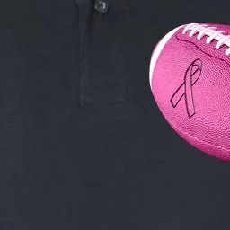 Breast Cancer Pink Football Softstyle Adult Sport Polo