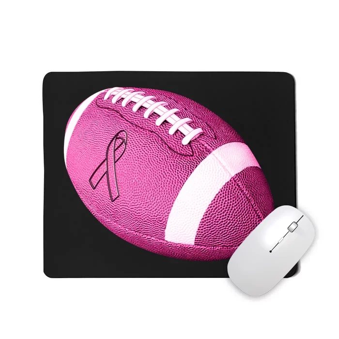 Breast Cancer Pink Football Mousepad