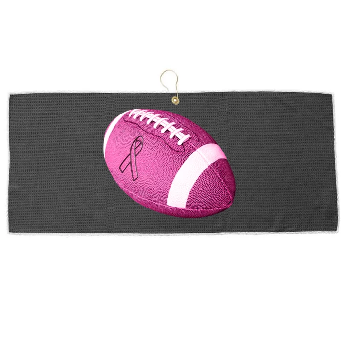 Breast Cancer Pink Football Large Microfiber Waffle Golf Towel