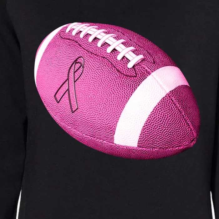 Breast Cancer Pink Football Womens California Wash Sweatshirt