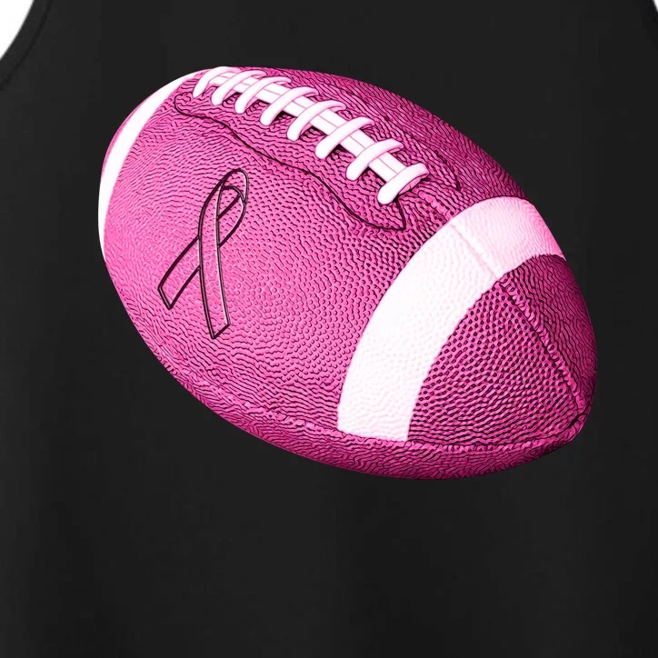 Breast Cancer Pink Football Performance Tank