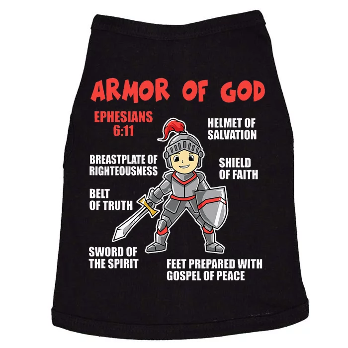 Bible Chapters Put On The Full Armor Of God Doggie Tank