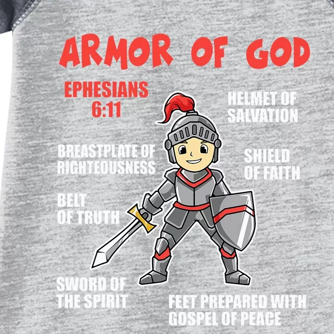 Bible Chapters Put On The Full Armor Of God Infant Baby Jersey Bodysuit