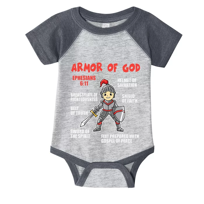 Bible Chapters Put On The Full Armor Of God Infant Baby Jersey Bodysuit