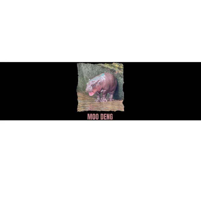 Baby Cute Pygmy Hippo Moo Deng Funny Gift Bumper Sticker