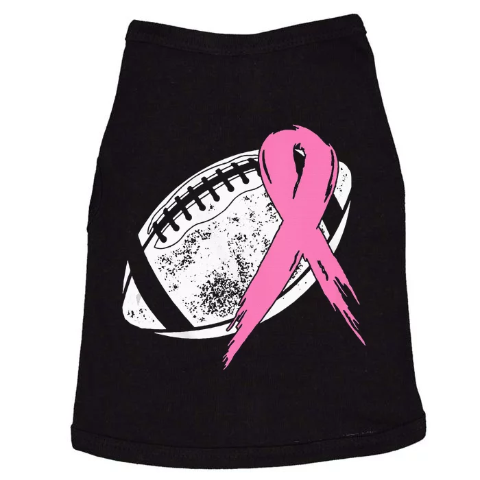 Breast Cancer Pink Ribbon Football Awareness Costume Doggie Tank