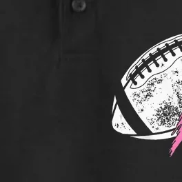 Breast Cancer Pink Ribbon Football Awareness Costume Dry Zone Grid Performance Polo