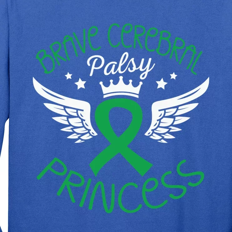 Brave Cerebral Palsy Princess Cerebral Palsy Awareness Gift Long Sleeve Shirt