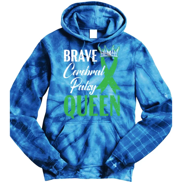 Brave Cerebral Palsy Queen Cp Disease Disorder Gift Tie Dye Hoodie