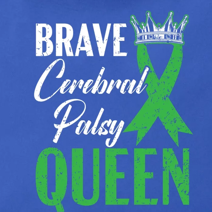 Brave Cerebral Palsy Queen Cp Disease Disorder Gift Zip Tote Bag