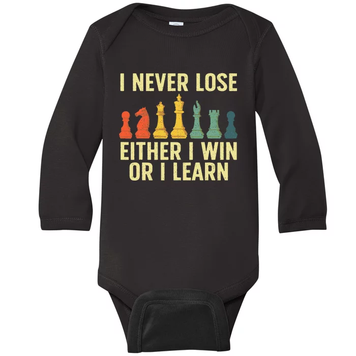 Best Chess Player Board Game Chess Lover Baby Long Sleeve Bodysuit