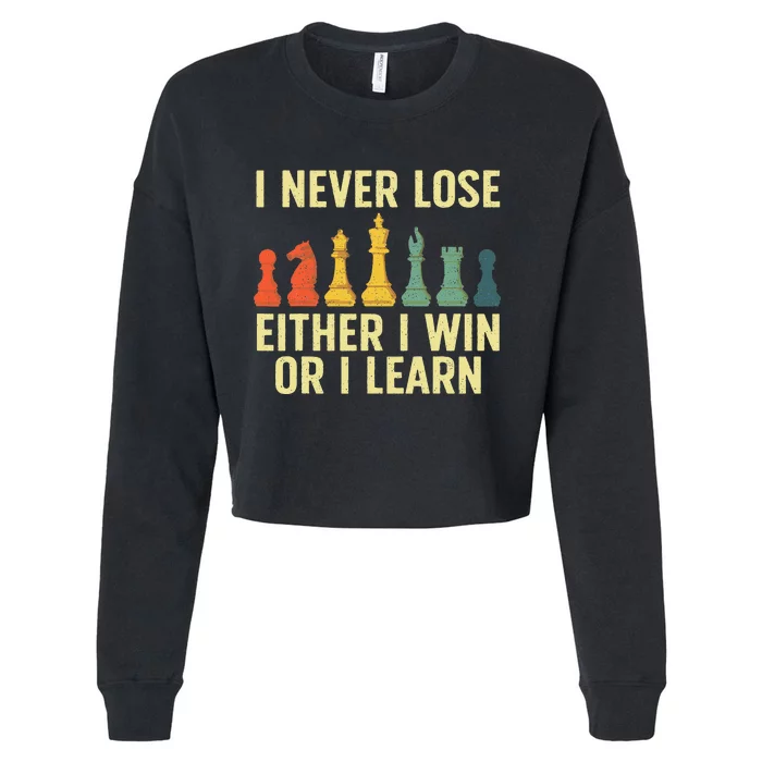 Best Chess Player Board Game Chess Lover Cropped Pullover Crew