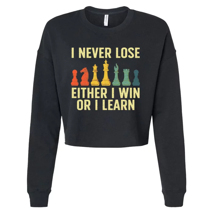 Best Chess Player Board Game Chess Lover Cropped Pullover Crew