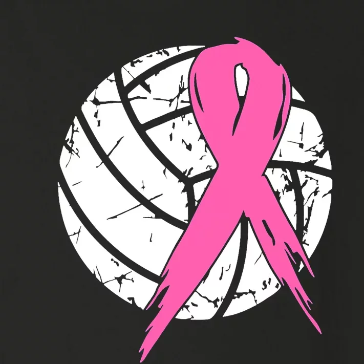 Breast Cancer Pink Ribbon Volleyball Awareness Costume Toddler Long Sleeve Shirt