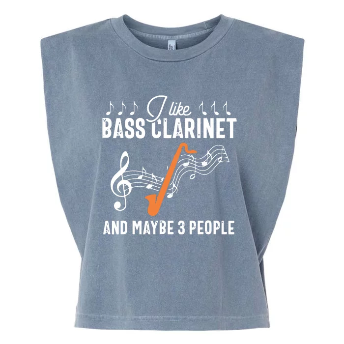 Bass Clarinet Player Funny People Music Instrument Musician Garment-Dyed Women's Muscle Tee