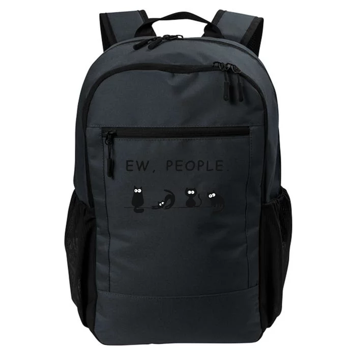 Black Cat1ew People Funny1meowy Cat Lovers Daily Commute Backpack