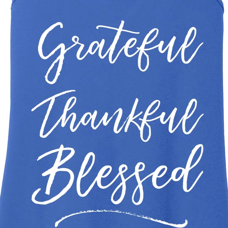 Blessed Christian Quote Jesus Gift Grateful Thankful Blessed Meaningful Gift Ladies Essential Tank