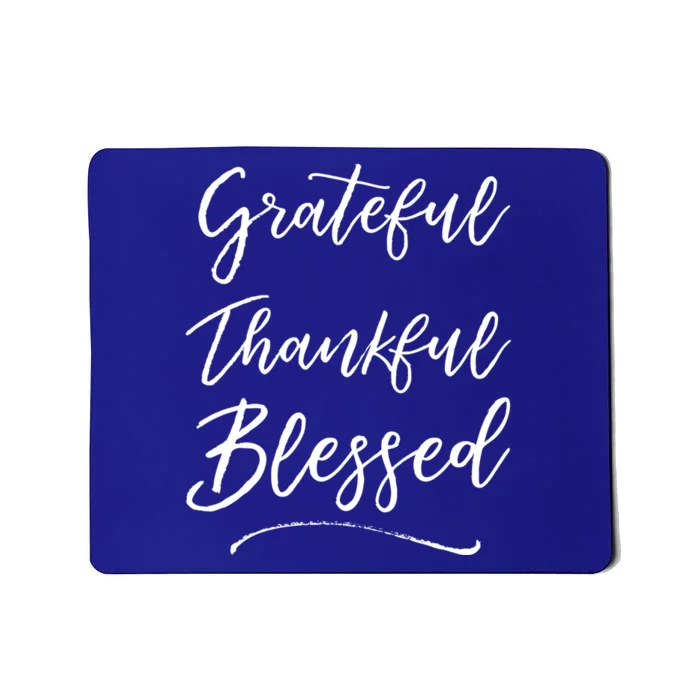 Blessed Christian Quote Jesus Gift Grateful Thankful Blessed Meaningful Gift Mousepad