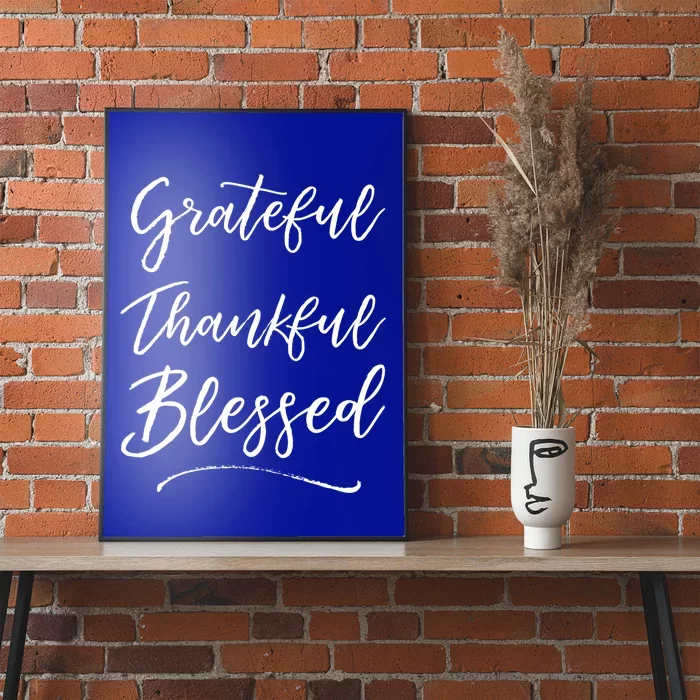 Blessed Christian Quote Jesus Gift Grateful Thankful Blessed Meaningful Gift Poster