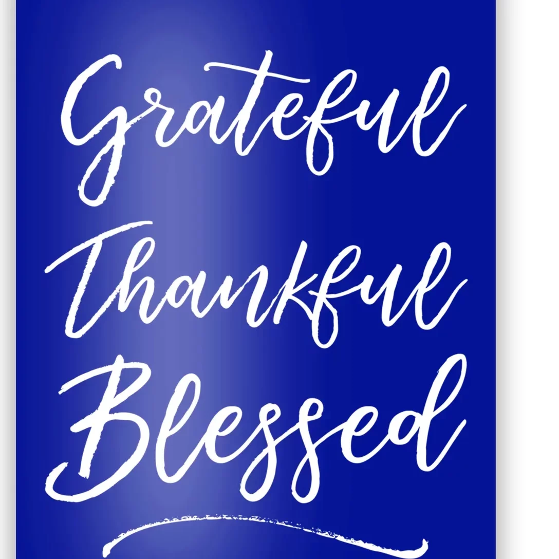 Blessed Christian Quote Jesus Gift Grateful Thankful Blessed Meaningful Gift Poster