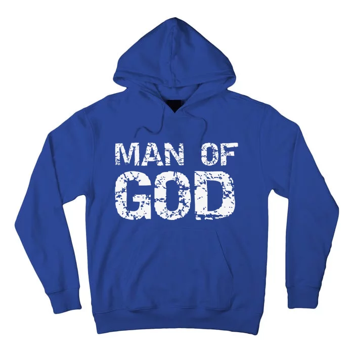 Bold Christian Quote For Faith Saying Gift Man Of God Tall Hoodie