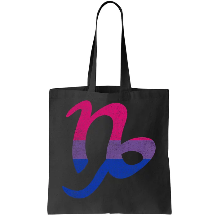 Bisexual Capricorn Queen Black Wo Bisexual Pride Flag Tote Bag