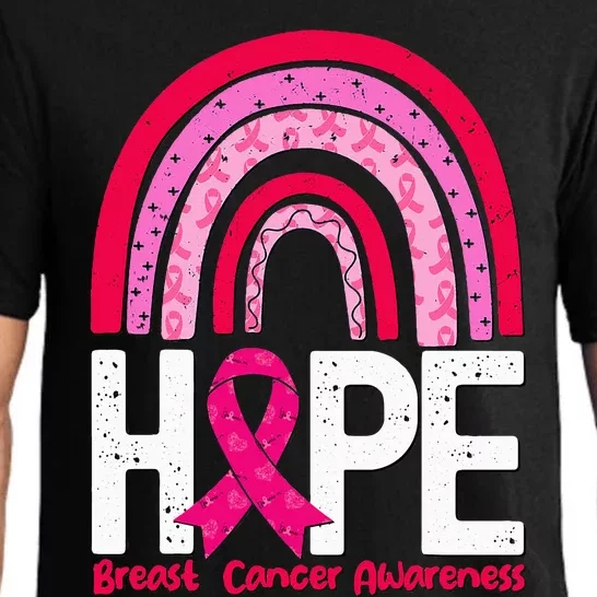 Breast Cancer Rainbow In October We Wear Pink Hope Support Pajama Set