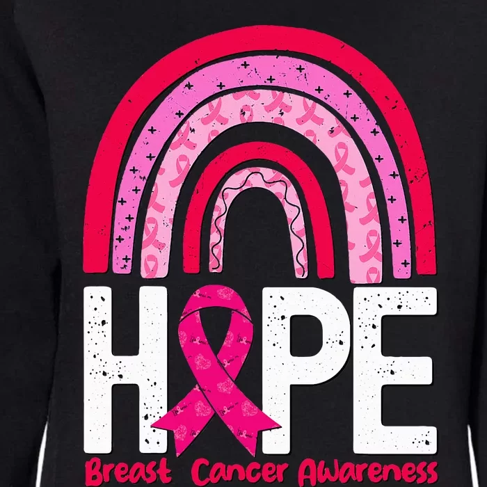 Breast Cancer Rainbow In October We Wear Pink Hope Support Womens California Wash Sweatshirt