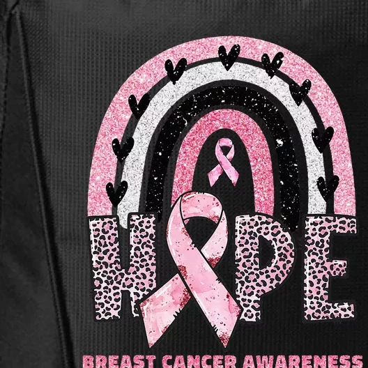 Breast Cancer Rainbow In October We Wear Pink Hope Support City Backpack