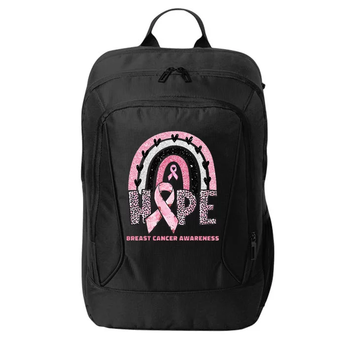 Breast Cancer Rainbow In October We Wear Pink Hope Support City Backpack