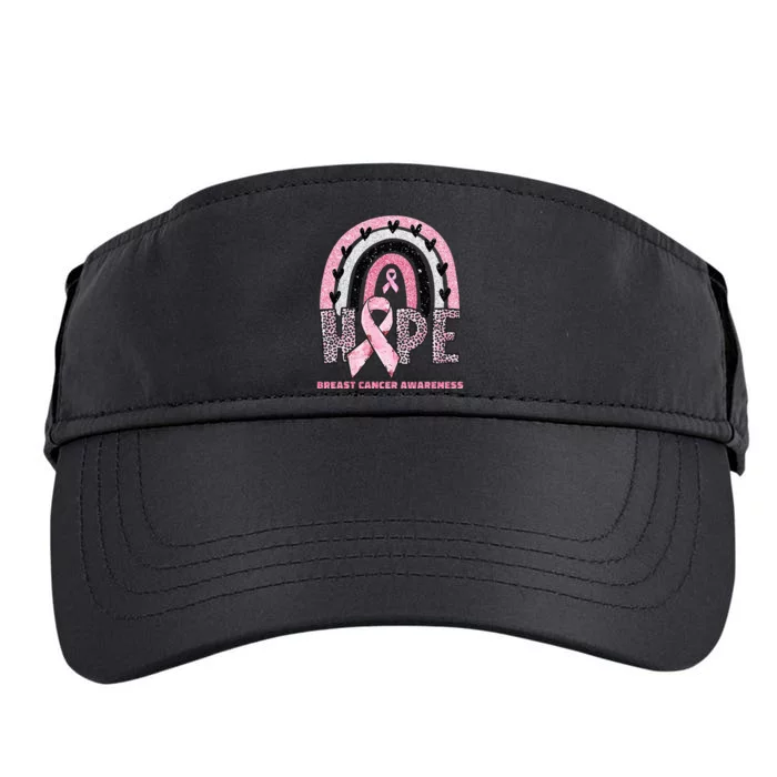 Breast Cancer Rainbow In October We Wear Pink Hope Support Adult Drive Performance Visor