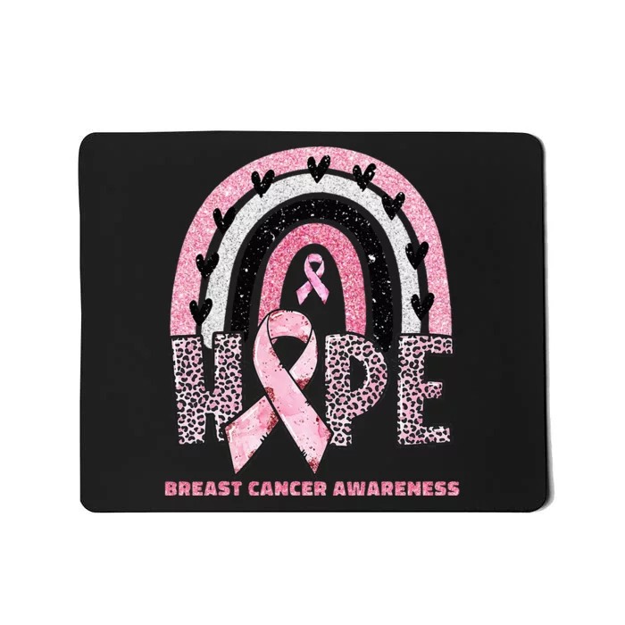 Breast Cancer Rainbow In October We Wear Pink Hope Support Mousepad