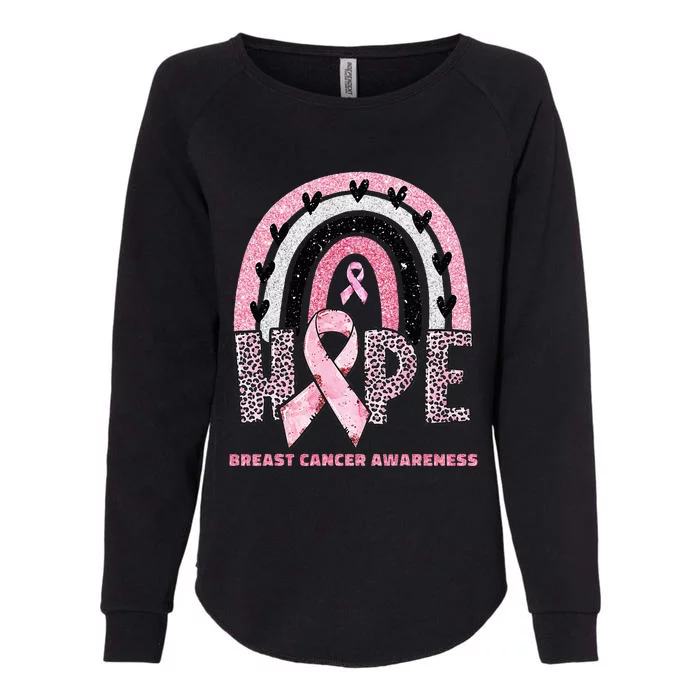 Breast Cancer Rainbow In October We Wear Pink Hope Support Womens California Wash Sweatshirt