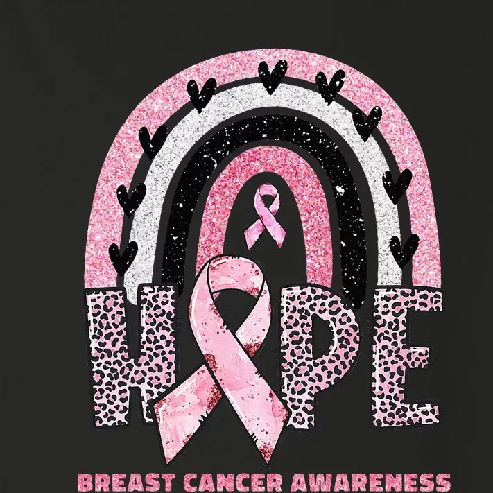 Breast Cancer Rainbow In October We Wear Pink Hope Support Toddler Long Sleeve Shirt